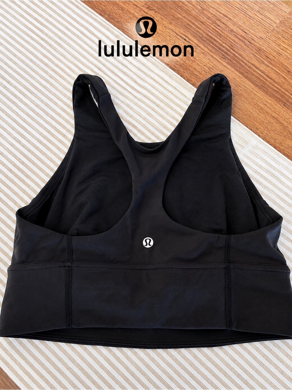 🍋LULULEMON athletica Black high impact Women's Racerback Sports Bra